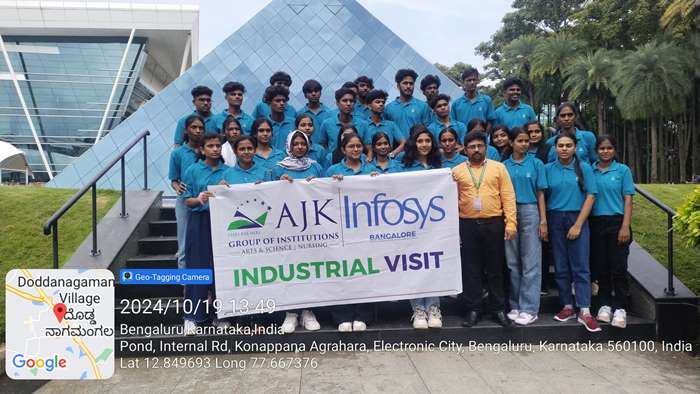 AJK College Students industrial visit to Infosys Bangalore 12